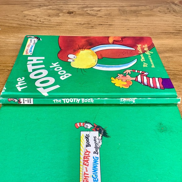 Vintage Dr. Seuss THE TOOTH BOOK Theo LeSieg 1981 Hardcover Book - Picture 4 of 16